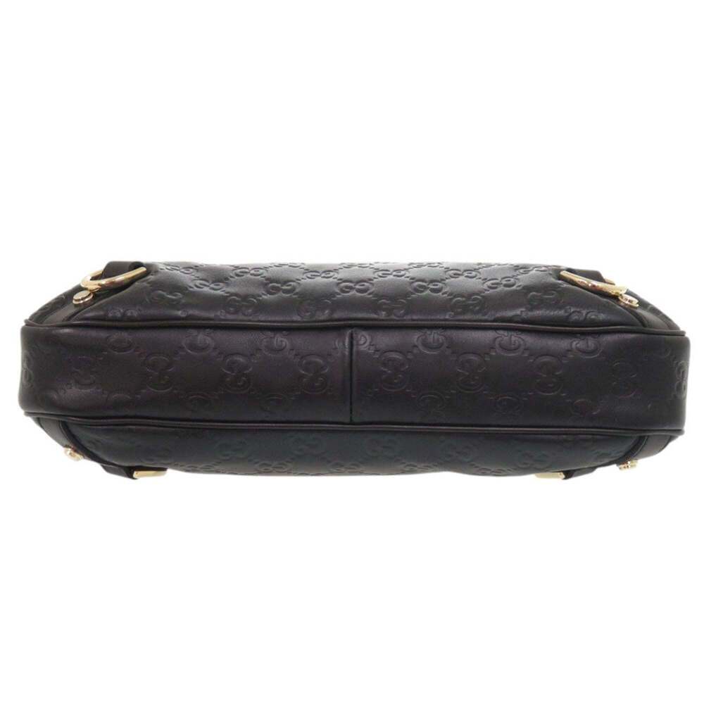 GUCCI Authentic Black Leather Shoulder Bag - Picture 3 of 7